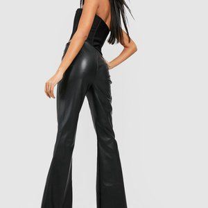Boohoo Fit and Flare Faux Leather Pants - New without Tags